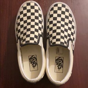 Cream colored platform vans